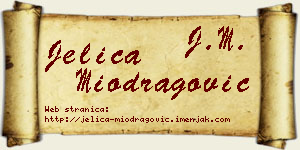 Jelica Miodragović vizit kartica